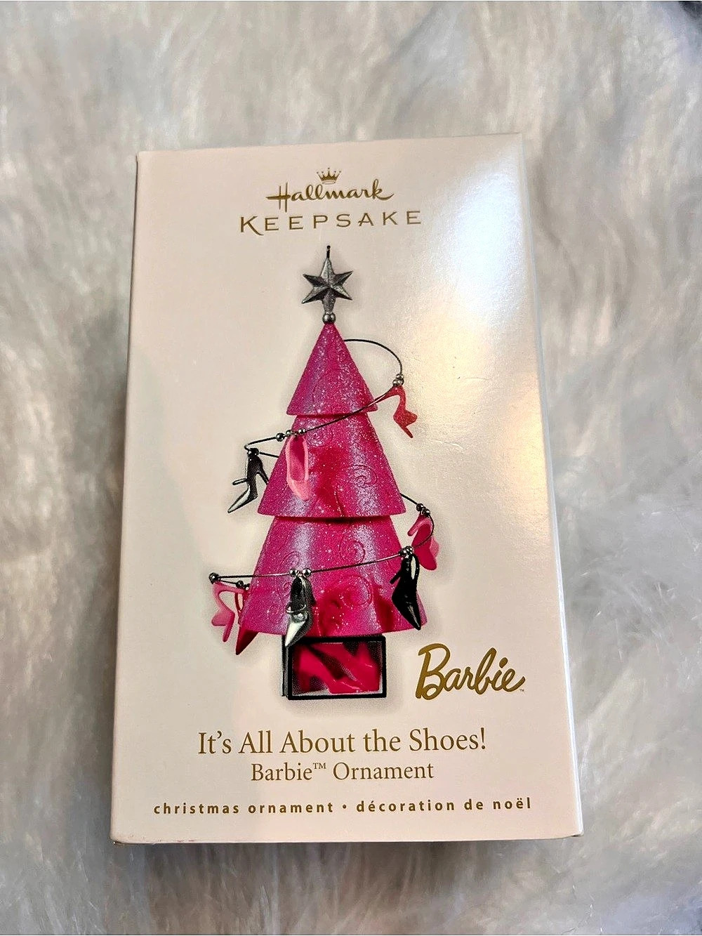 Hallmark Keepsake It's All About the Shoes! Barbie Ornament Pink Holiday